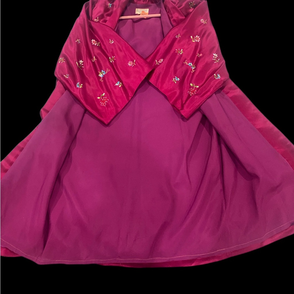 Silk Kimono Style Dressing Gown/Robe Med - Picture 4 of 6